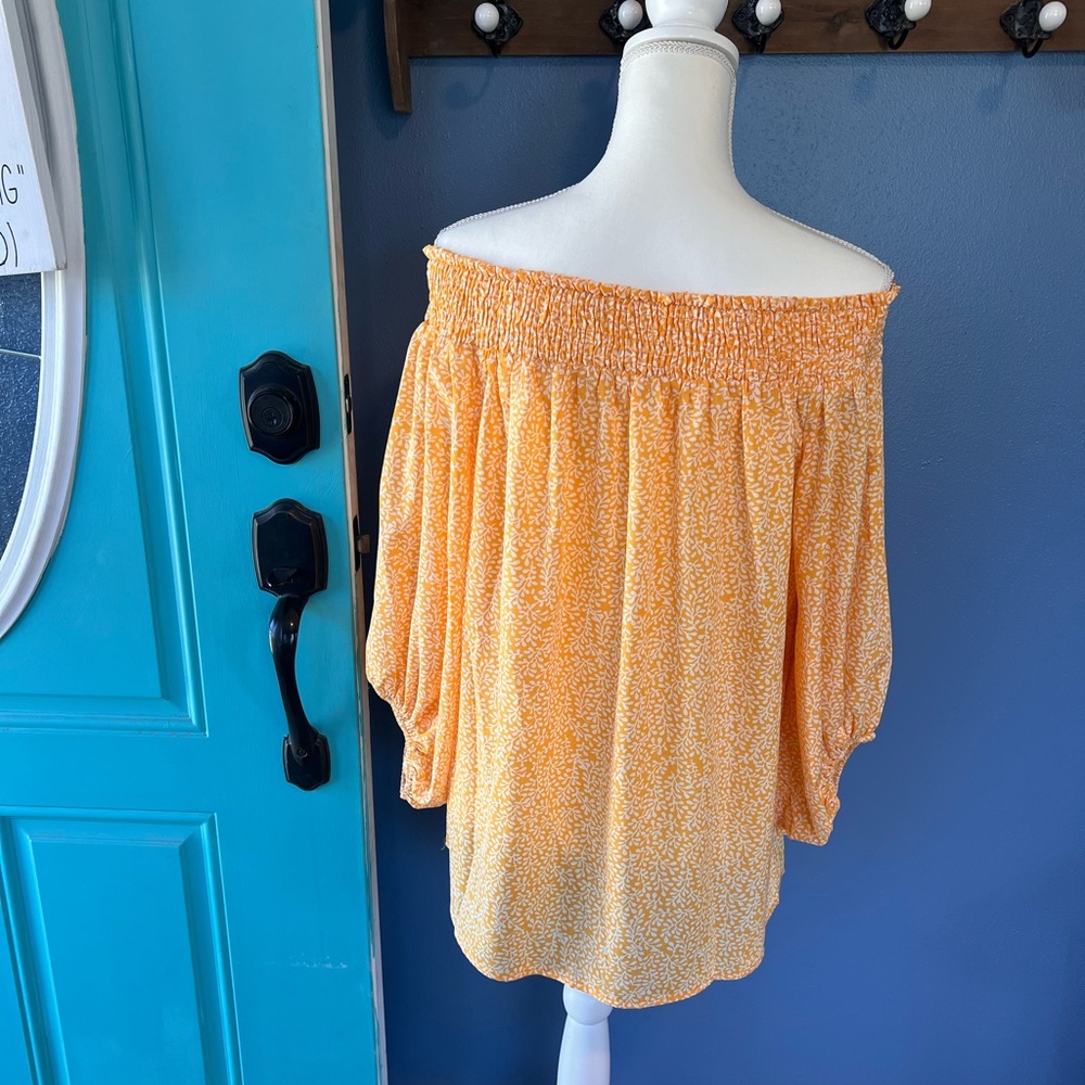 Off-Shoulder Yellow Top